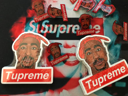 Image of Tupreme Buttons & Stickers bundle.