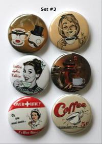 Image 2 of Coffee Themed 2 Flair buttons