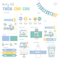 Image 1 of Party Kit Tren Chu Chu Impreso