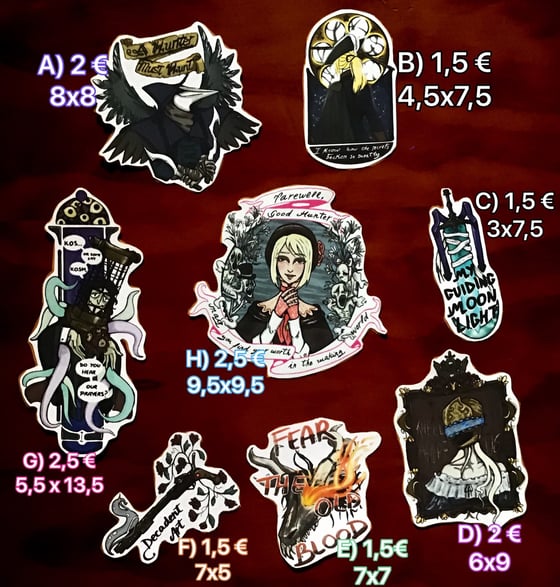 Image of Bloodborne Stickers 