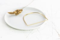 Image 5 of Minimal D bangle . Two styles to choose from 