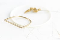 Image 3 of Minimal D bangle . Two styles to choose from 