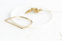 Image 3 of Minimal D bangle . Two styles to choose from
