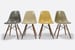 Image of Herman Miller Set of 4 Side Chair in different colors Vintage fiberglass