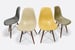 Image of Herman Miller Set of 4 Side Chair in different colors Vintage fiberglass