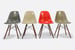 Image of Charles and Ray Eames set of 4 Fiberglass chairs