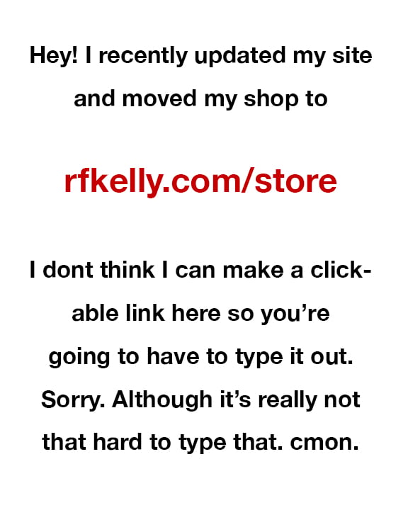 Image of New shop at rfkelly.com/store
