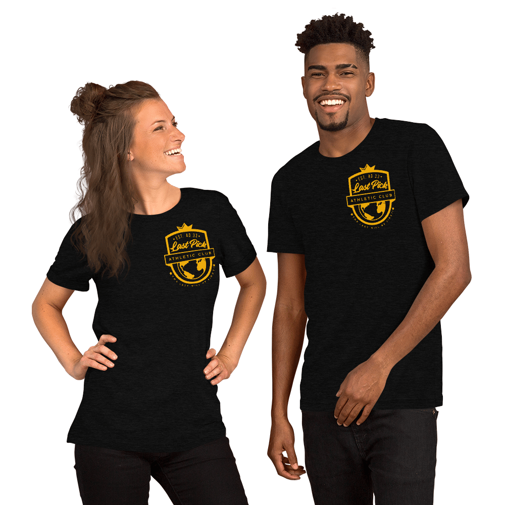 Image of Last Pick Collection: Squad Shirt Black Heather/Yellow