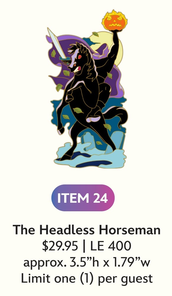 Image of The headless horseman disney villains wdi pin le 400