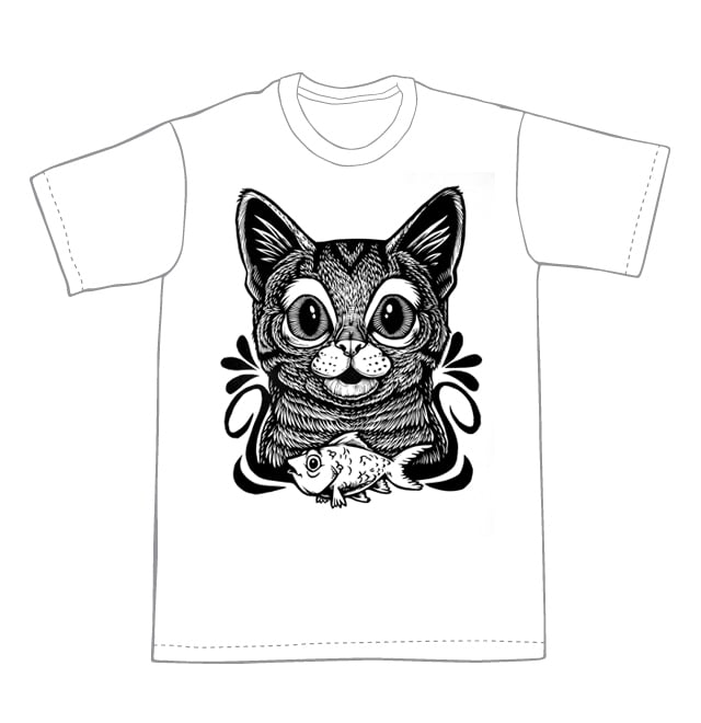 Surprised Cat T-shirt (B3) **FREE SHIPPING**