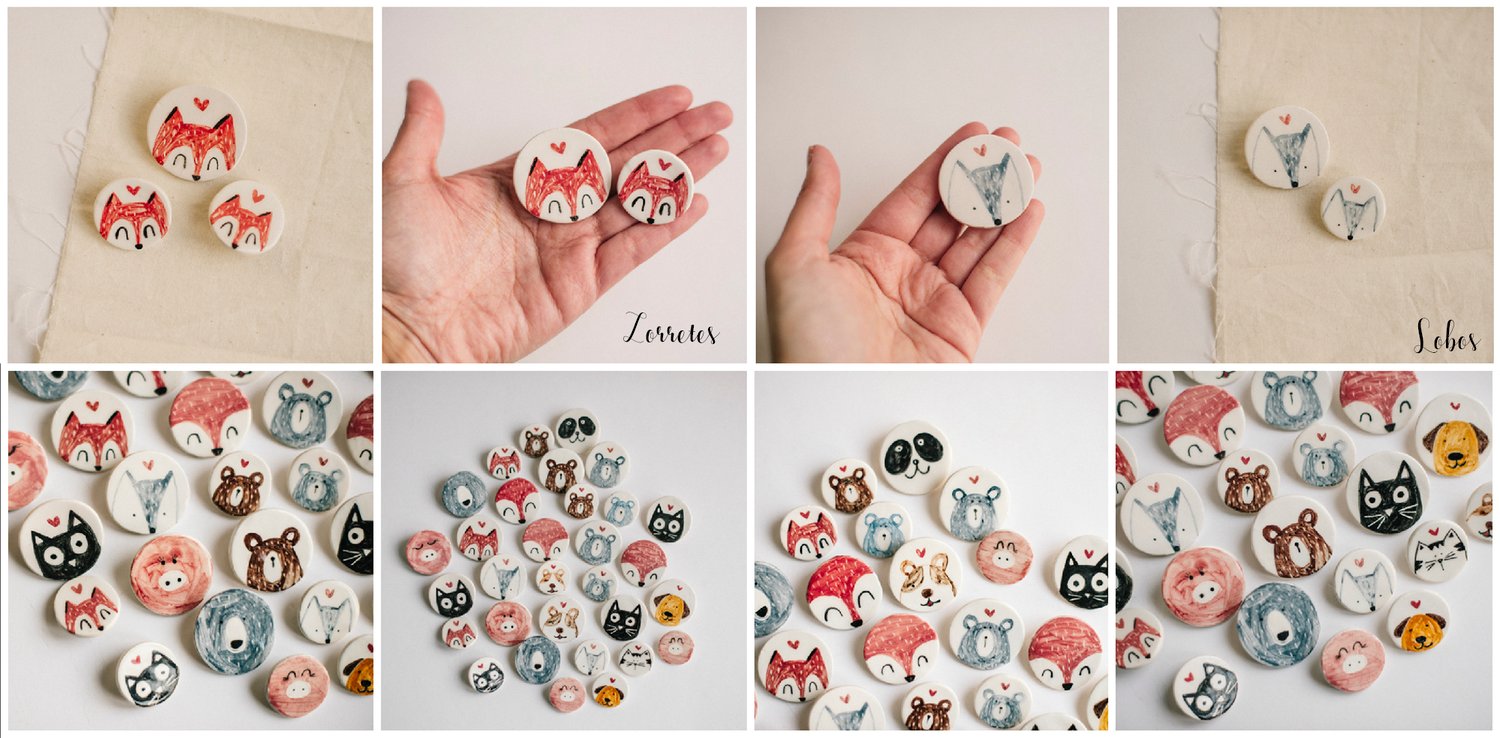 Image of Broches Animales Redonditos