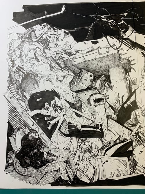 Image of TEEN TITANS #24 double-page spread 02-03