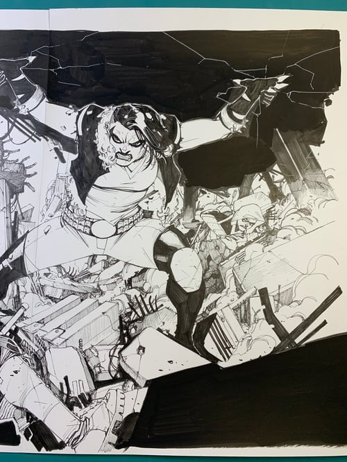 Image of TEEN TITANS #24 double-page spread 02-03