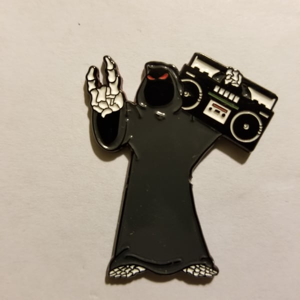 Image of Grimy Reaper Death Metal Radio Pin