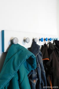 Image 4 of Schubladenknöpfe rund aus Buchenholz - Set mit 6 Stück