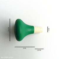 Image 3 of Schubladenknöpfe rund aus Buchenholz - Set mit 6 Stück