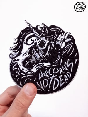 Image of Unicorn's not Dead Black Patch Crewneck