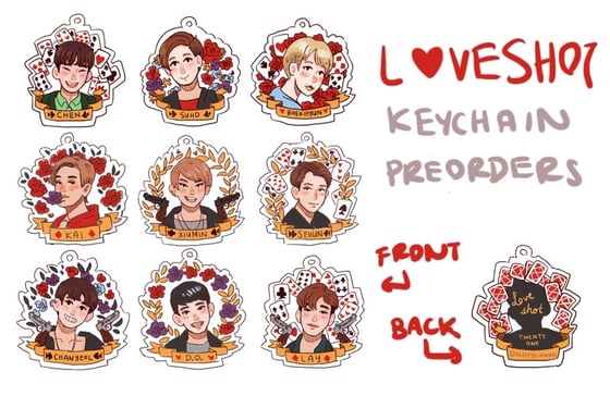 Image of LOVE SHOT Keychains