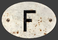 Magnetic France 'F' Badge, Standard 180x120mm