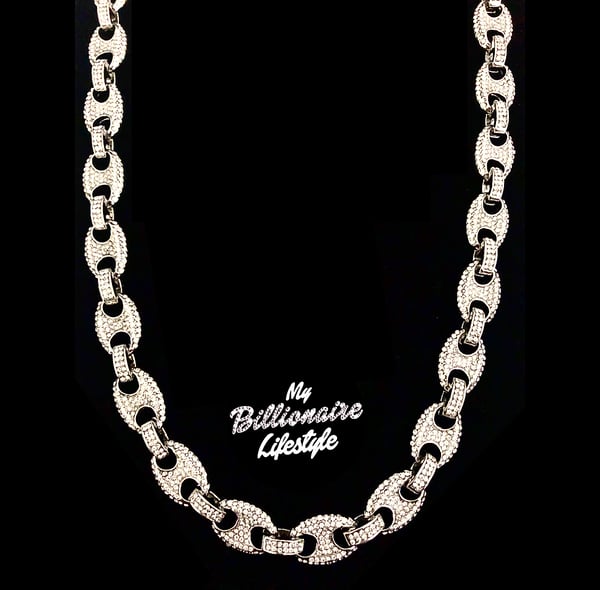 Image of Iced Out Gucci Link Chain