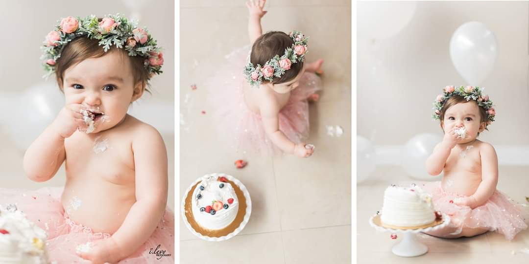 Image of Pink Rosebud Flower Crown