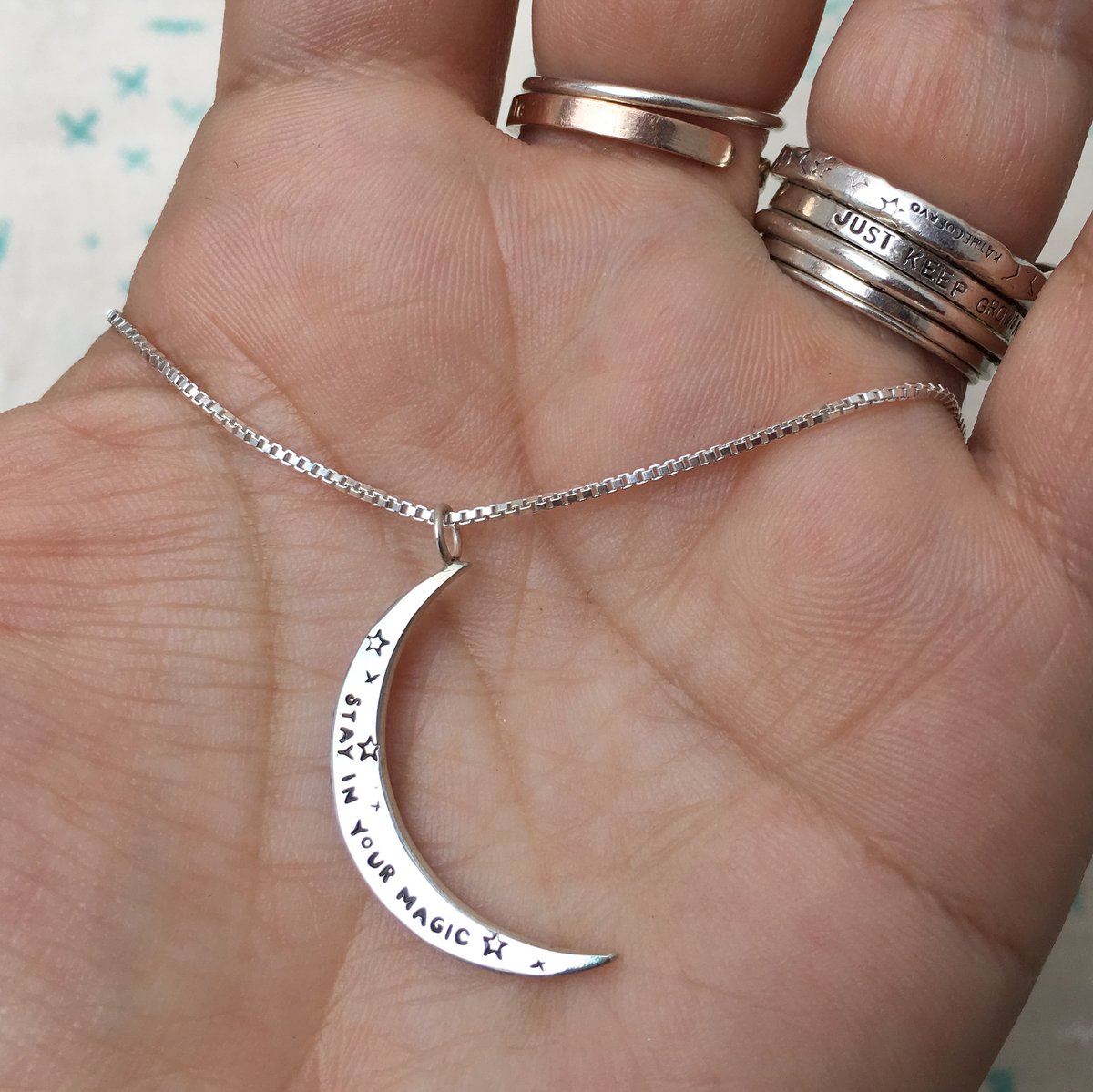 Image of crescent Luna necklace