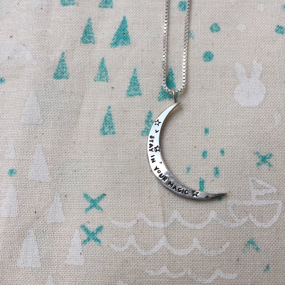 Image of crescent Luna necklace