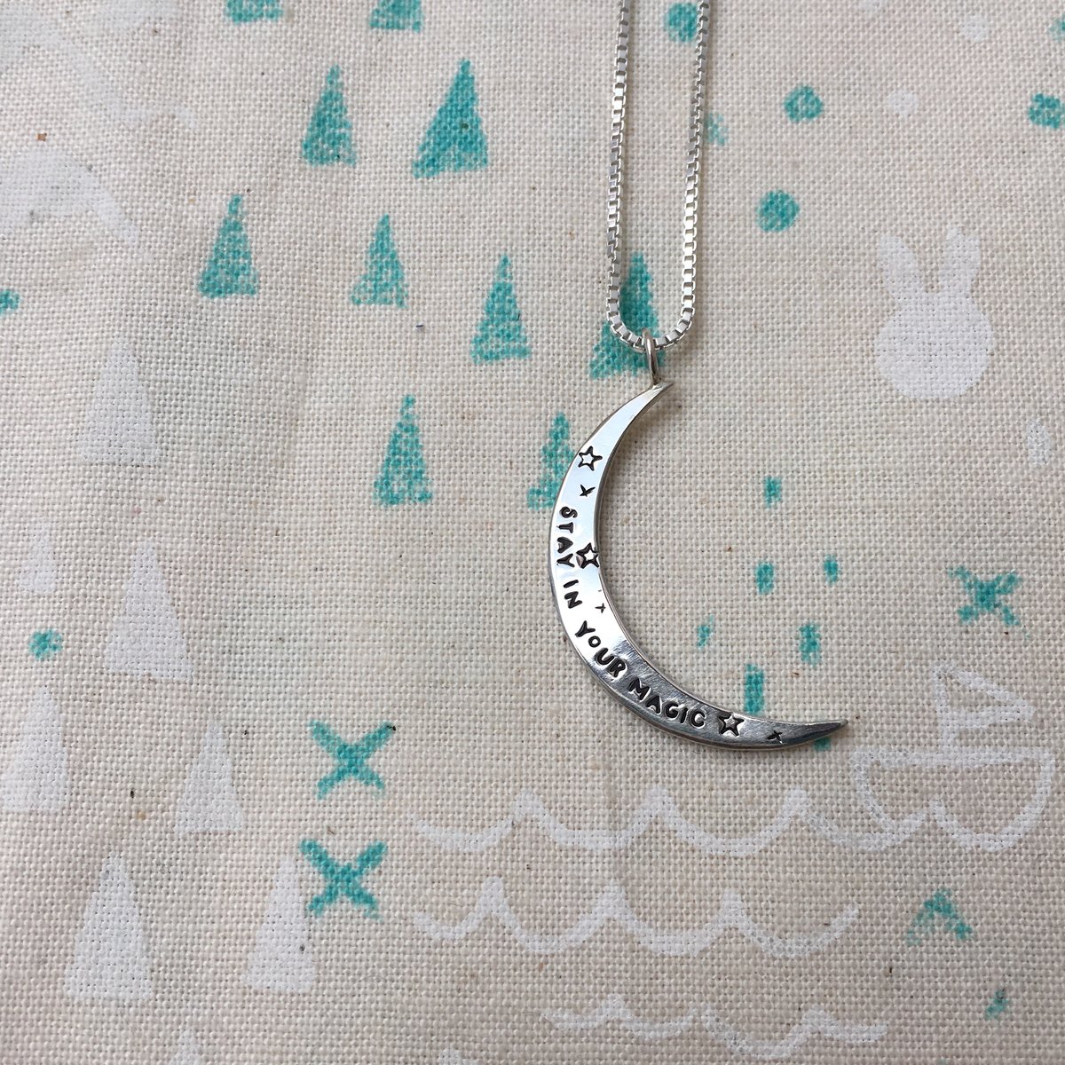 Image of crescent Luna necklace