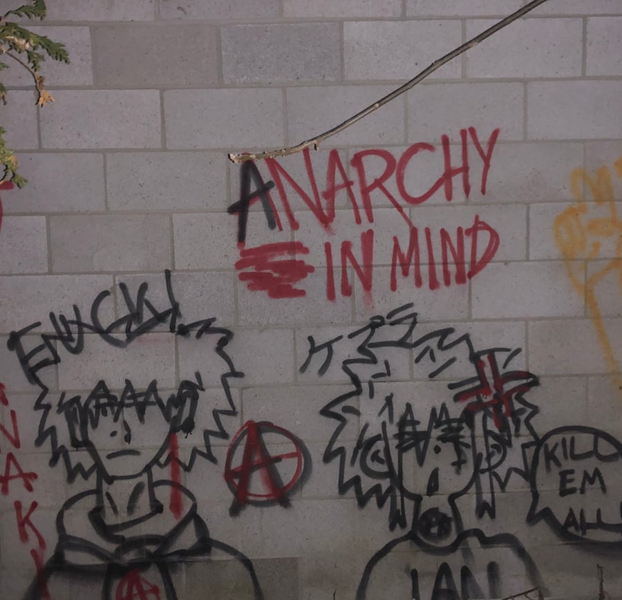 Image of anarchy in mind t-shirt