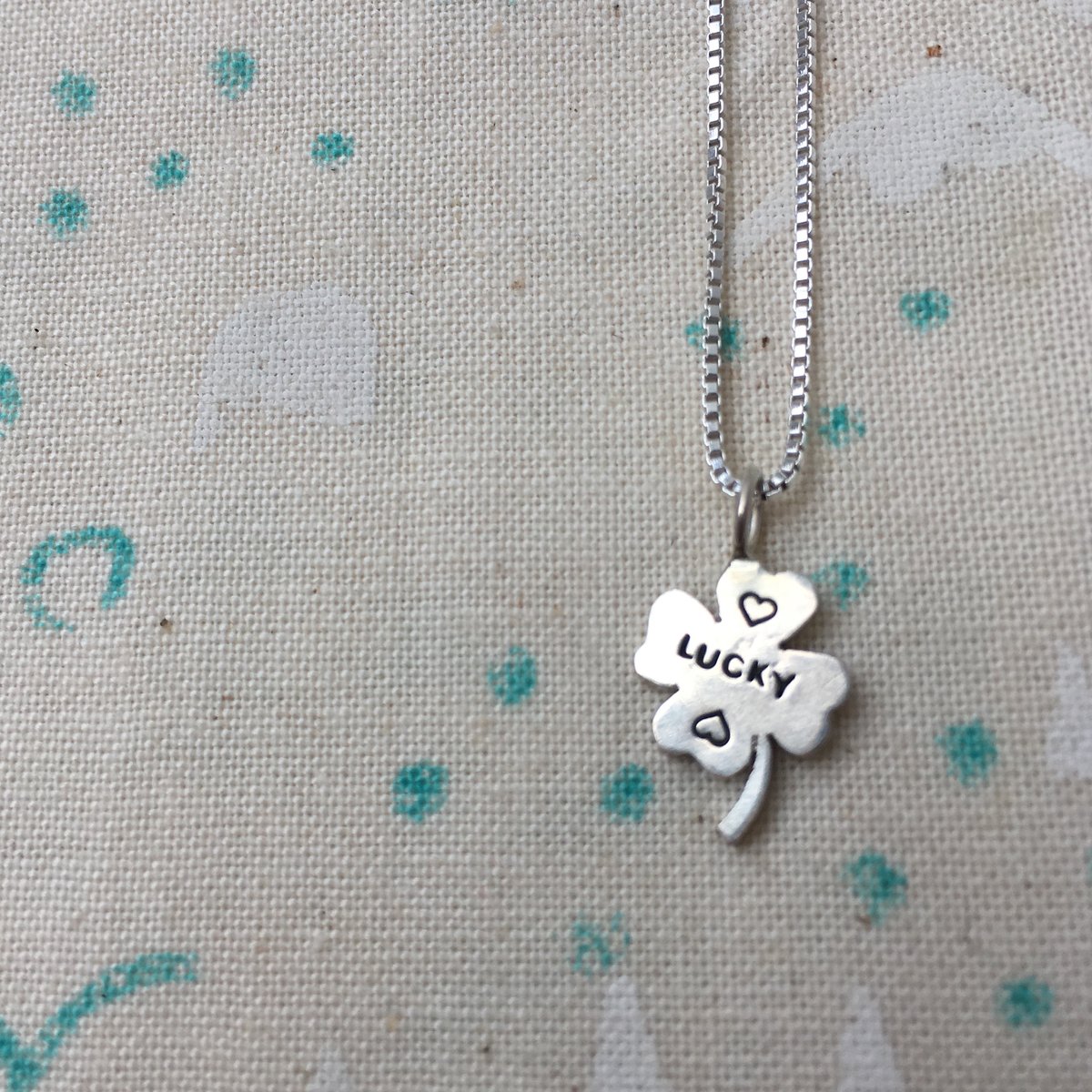 Image of lucky clover necklace