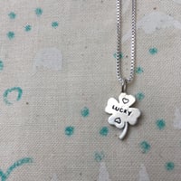 Image 2 of lucky clover necklace