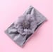 Image of Wide Nylon Fabric Flower Headbands- 7 colors