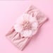 Image of Wide Nylon Fabric Flower Headbands- 7 colors