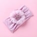 Image of Wide Nylon Fabric Flower Headbands- 7 colors