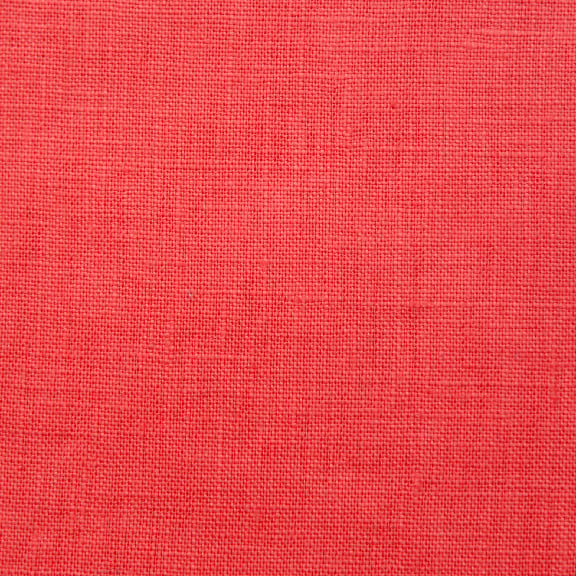 Image of Linen Fabric Square for Crewel Embroidery - Coral