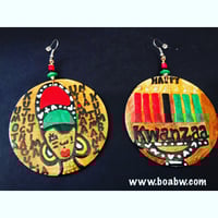 Kwanzaa Earrings (Afrocentric African American )