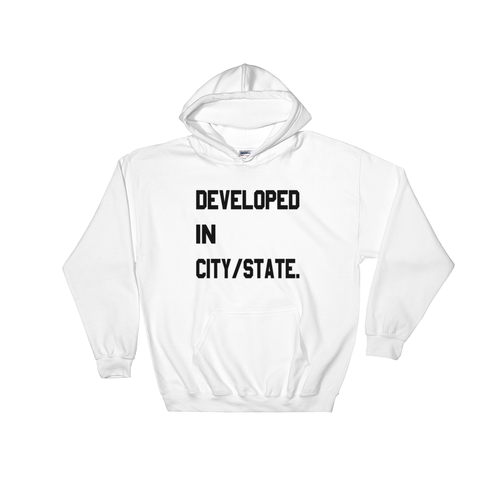 Image of ‘Crisp’ Developed Hoodie- “Your City/State” (Custom)