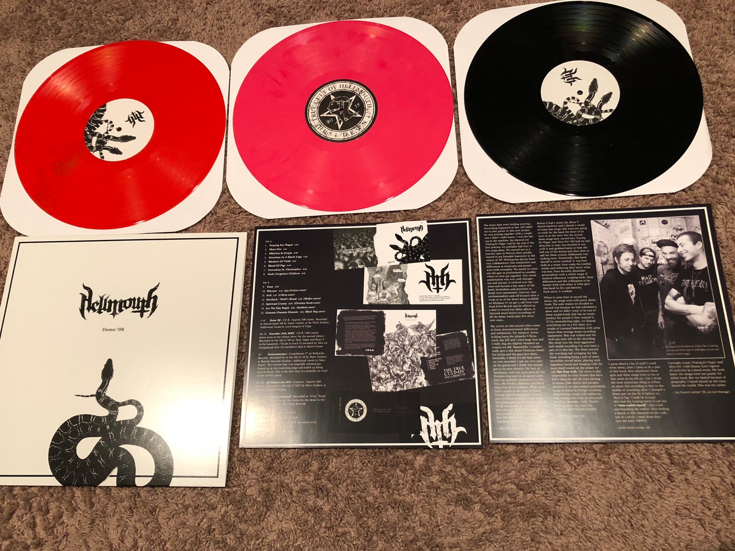 Hellmouth- 2008 DEMO/COVERS LP | Over & Out Recordings