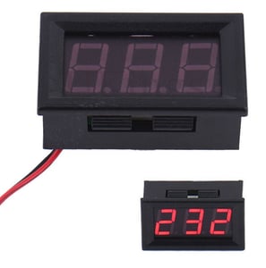 Image of Digital Voltmeter 5v - 120v DC 0.56" LED DISPLAY Red