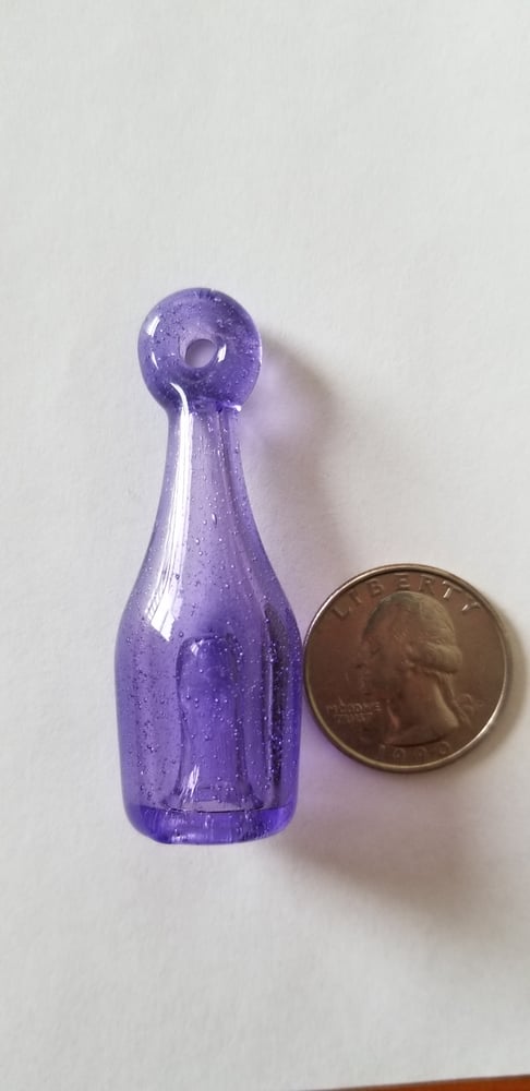 Image of Essential oil diffuser pendant- purple lolipop 