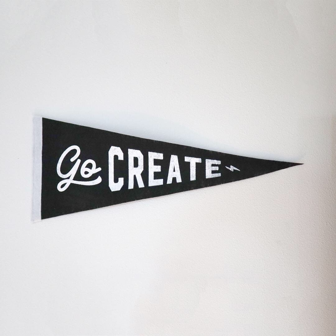 Image of Go Create Pennant - Free Gift (When you spend +$50)
