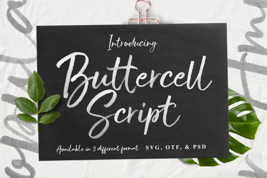 Image of Buttercel SVG Font
