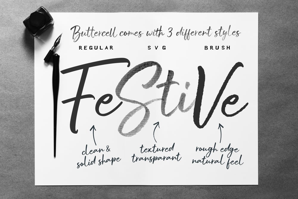 Image of Buttercel SVG Font