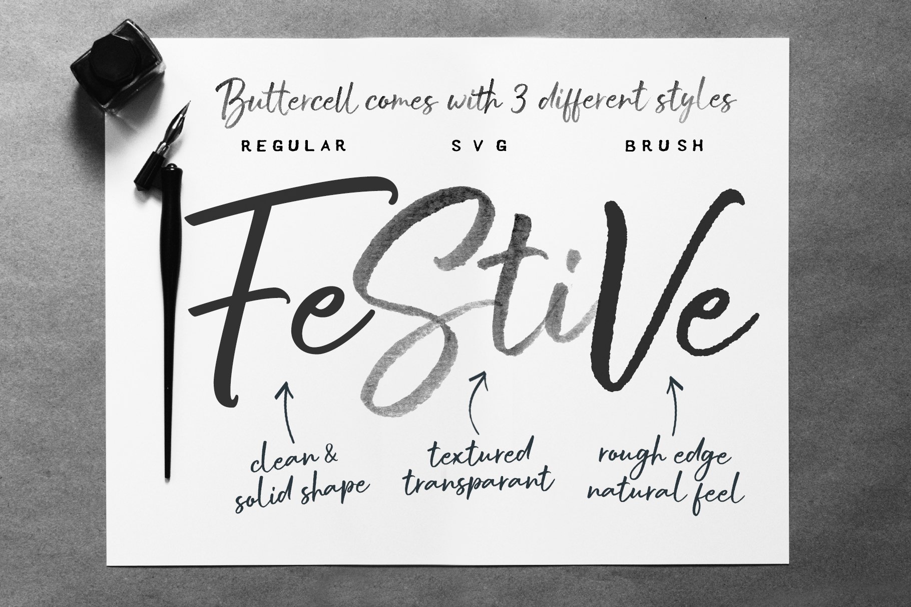 Download Buttercel SVG Font | Wacaksara