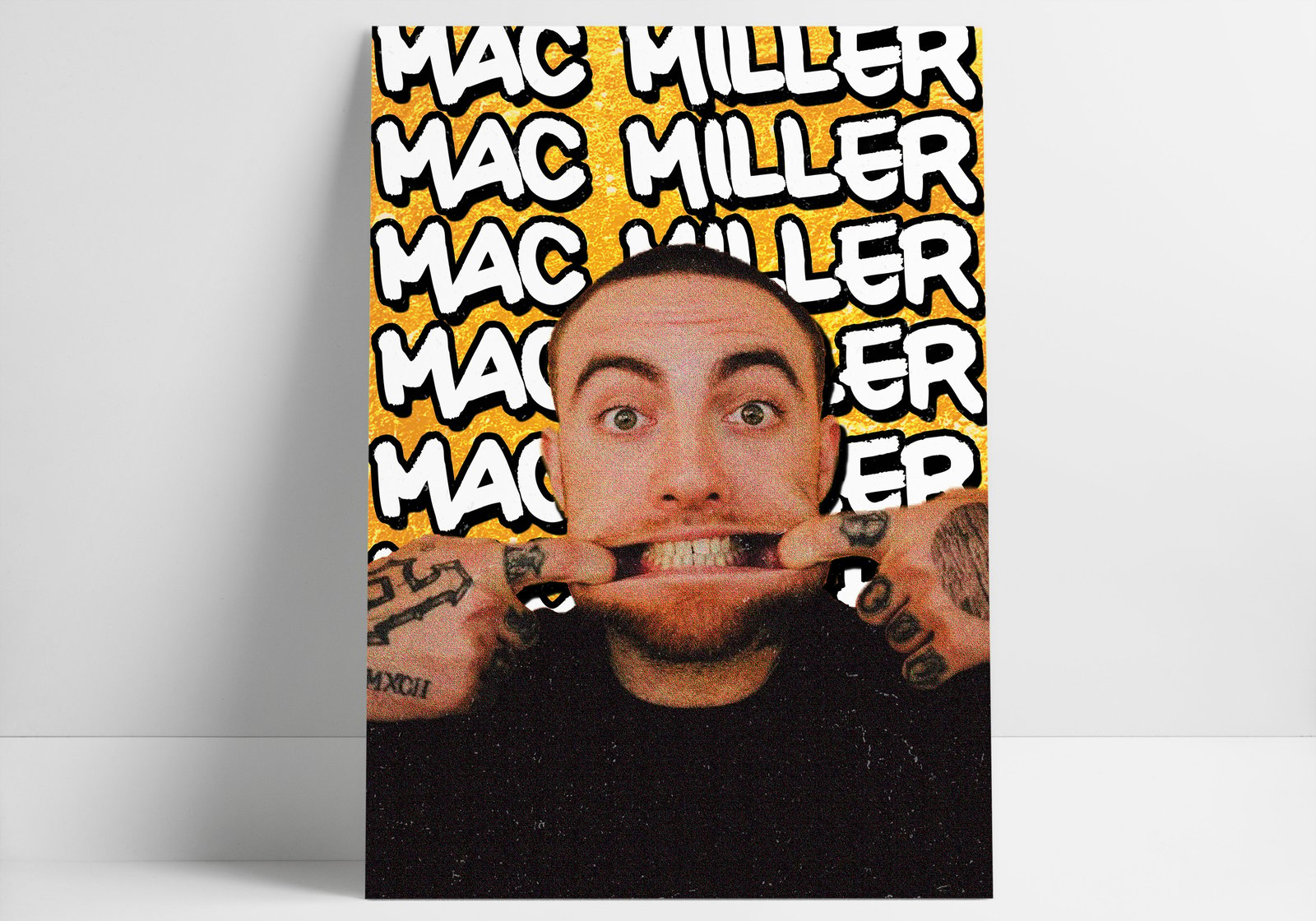 mac miller black light poster