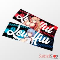 Image 1 of LEWDFUL ASUKA X AYANAMI X SWORD MAIDEN X 2B SLAPS, DIECUT, POLAROID