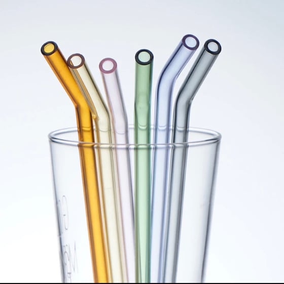 Image of 8mm Glass or Metal Drinking Straws