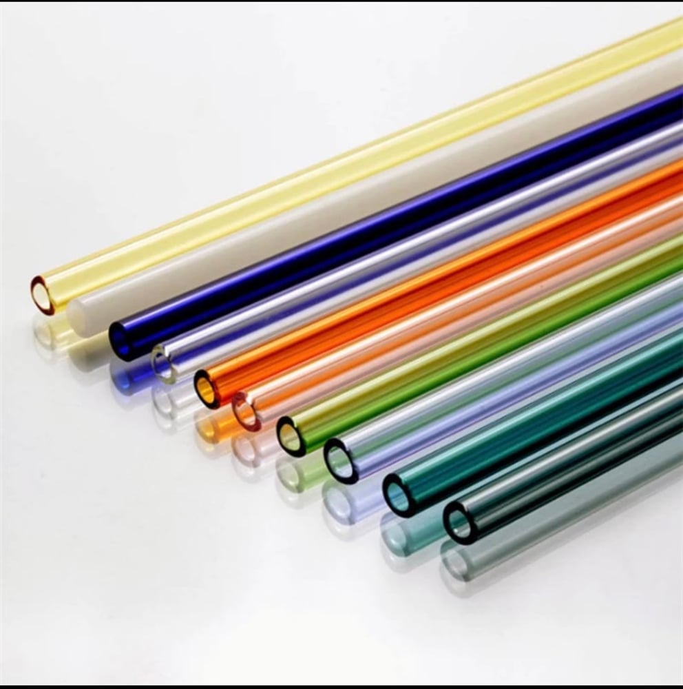 Image of 8mm Glass or Metal Drinking Straws