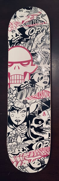 Image of Matt Siren Skull Skatedeck 