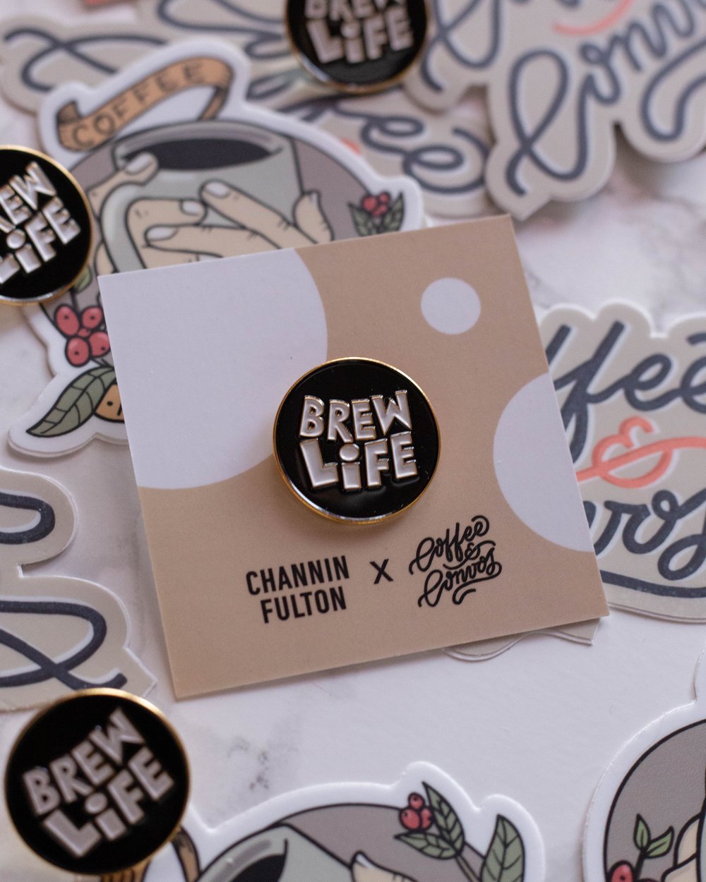 Image of Brew Life Pin by Channin Fulton for C&C